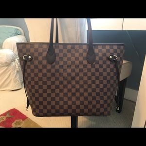 Daisy Rose x Katy Roach Brown Checkered Tote Bag